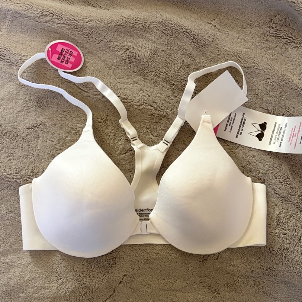 Maidenform Smooth Molded Racerback Bra - White
